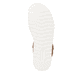 Orangene remonte Riemchensandalen D0Q52-39 mit einem Klettverschluss. Schuh Laufsohle.