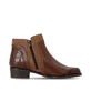 Bottines remonte marron pour femme D6893-22. Chaussure vue de l'arrière.