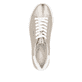 Metallische remonte Damen Sneaker Low D2J00-90 mit einer Schnürung. Schuh von oben.