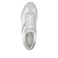 Weiße remonte Damen Sneaker D3H03-80 mit einer Schnürung sowie der Extraweite H. Schuh von oben.
