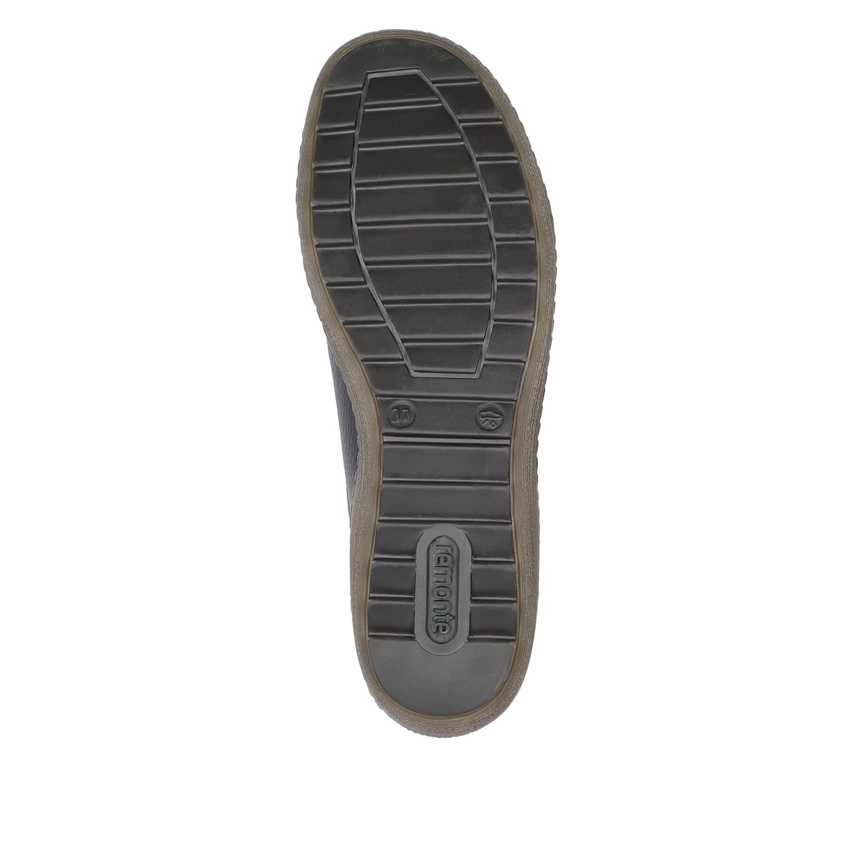 Dunkelblaue remonte Damen Schnürschuhe R1402-16 mit Schnürung und Reißverschluss. Schuh Laufsohle