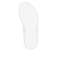 Silberne remonte Keilsandaletten D2K50-91 mit einem Klettverschluss. Schuh Laufsohle.