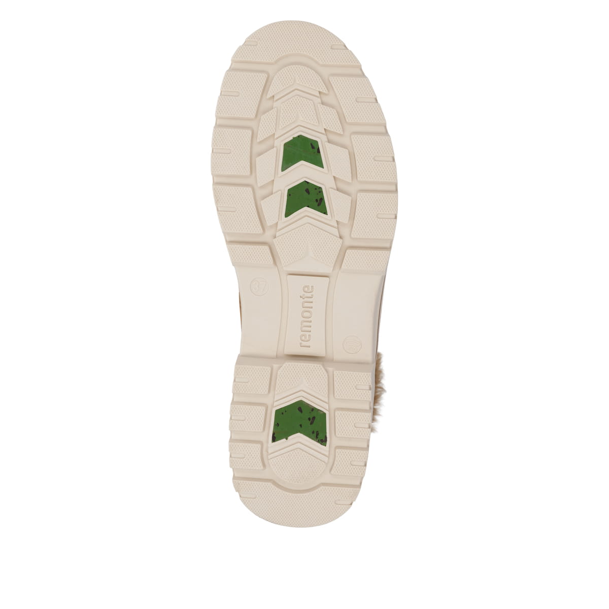Cognacfarbene remonte Damen Schnürstiefel D2U73-22. Schuh Laufsohle.