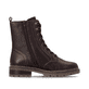 Dunkelbraune remonte Damen Schnürstiefel D0B84-25. Schuh Innenseite.