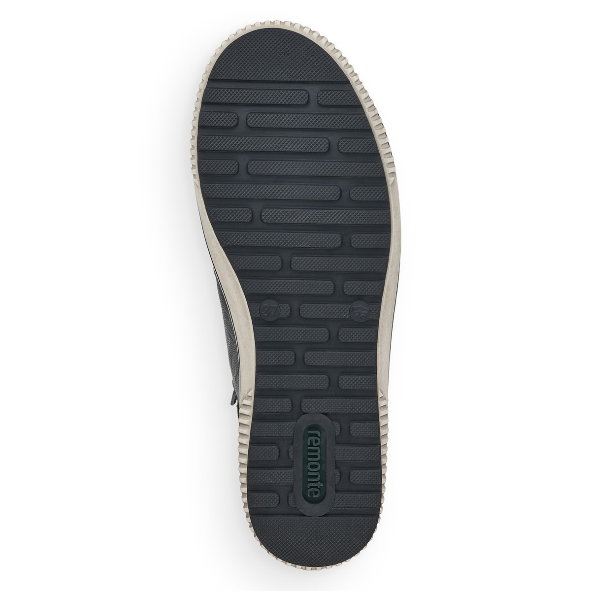 Schwarze remonte Damen Schnürstiefel D0772-01 mit wasserabweisender TEX-Membran. Schuh Laufsohle.
