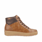 
Nougatbraune remonte Damen Schnürstiefel R7997-24 mit Schnürung und Reißverschluss. Schuh seitlich schräg