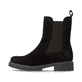 Dunkelbraune remonte Chelsea Boots D8694-26 mit einem Reißverschluss. Schuh Außenseite.