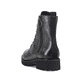 
Grüngraue remonte Damen Biker Boots D8671-52 mit Schnürung und Reißverschluss. Schuh von hinten