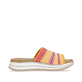 Gelbe remonte Damen Pantoletten D1J54-68 mit Gummizug sowie weicher Einlegesohle. Schuh Innenseite.