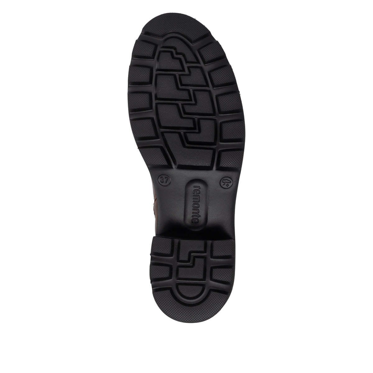 Braune remonte Chelsea Boots D0A70-22 mit Reißverschluss sowie Komfortweite G. Schuh Laufsohle.