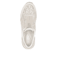 Beige remonte Damen Sneaker Low D0T15-60 mit Reißverschluss sowie Extraweite H. Schuh von oben.