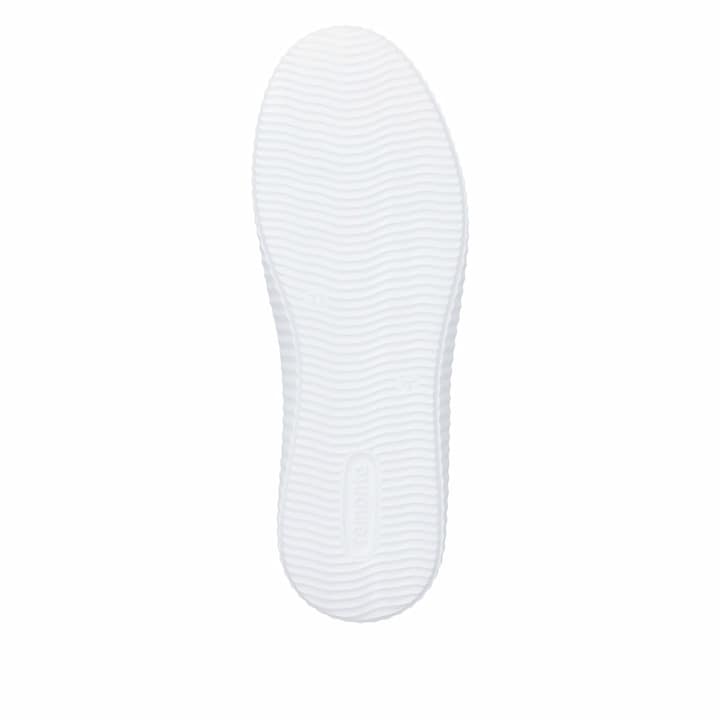 Chaussures à lacets remonte blanches femme D3E05-80 avec fermeture éclair. Semelle extérieure de la chaussure.