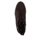 Dunkelbraune remonte Damen Schnürstiefel D2A80-25. Schuh von oben.
