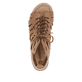 Braune remonte Riemchensandaletten R8776-24 mit einem Klettverschluss. Schuh von oben.
