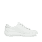 Weiße remonte Damen Schnürschuhe D1E00-81 mit einem Reißverschluss. Schuh Innenseite.