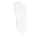 Weiße remonte Riemchensandalen D1J53-80 mit einem Klettverschluss. Schuh Laufsohle.