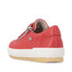 Chaussures à lacets remonte rouges pour femme D0700-33. Chaussure vue de l'arrière.