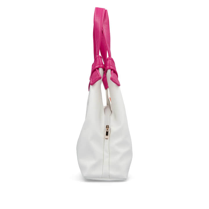 remonte Damen Handtasche Q0709-35 in Bordeauxrot aus Kunstleder mit Reißverschluss. Handtasche getragen.