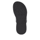 Schwarze vegane remonte Damen Pantoletten D2N50-03 mit einem weichen Fußbett. Schuh Laufsohle.
