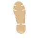 Beige vegane remonte Damen Sneaker Low D1S04-60 mit einem Reißverschluss. Schuh Laufsohle.