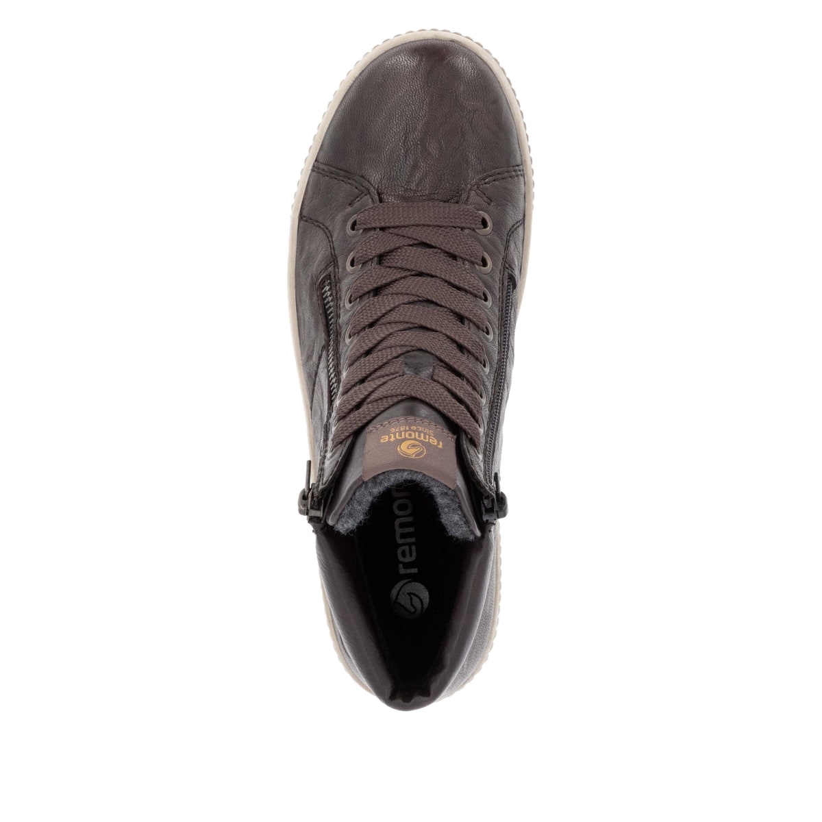 Braune remonte Damen Schnürstiefel D0772-25 mit wasserabweisender TEX-Membran. Schuh Laufsohle.