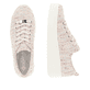 Bunte remonte Damen Sneaker D1C03-90 mit Schnürung sowie der Komfortweite G. Schuh von oben, liegend.