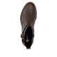 Braune remonte Damen Stiefeletten D0F81-22 mit Deko-Schnalle. Schuh von oben.