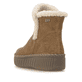 Cognacfarbene remonte Damen Kurzstiefel D4A73-24. Schuh von hinten.