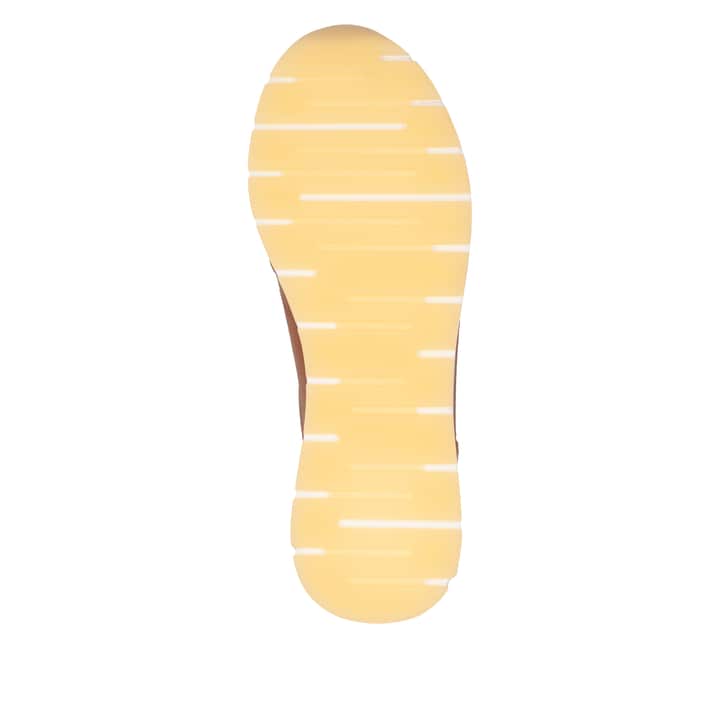 Braune remonte Damen Sneaker Low D2G01-20 mit einem Reißverschluss. Schuh Laufsohle.