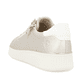 Goldene remonte Damen Sneaker Low D2E01-90 mit einem Reißverschluss. Schuh von hinten.