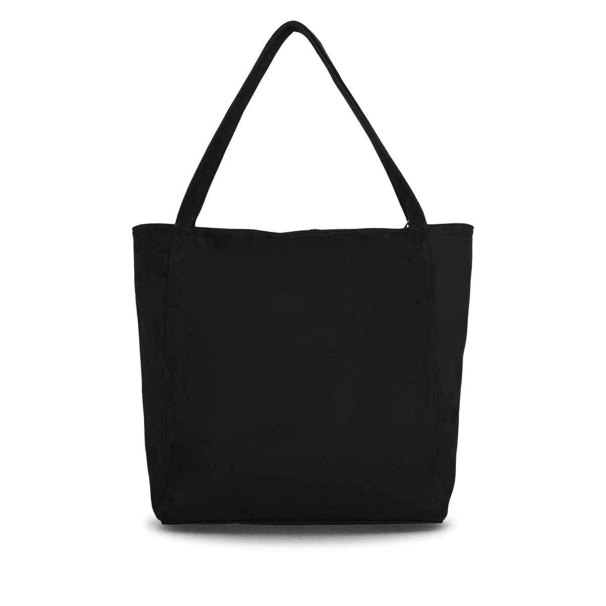 Sac bandoulière remonte Q0727-01 en noir avec un compartiment principal spacieux et fermeture éclair. Verso.