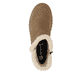 Cognacfarbene remonte Damen Kurzstiefel D4A73-24. Schuh von oben.