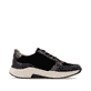 Baskets basses remonte noires femmes D3V00-03 avec membrane remonteTEX. Côté intérieur de la chaussure.