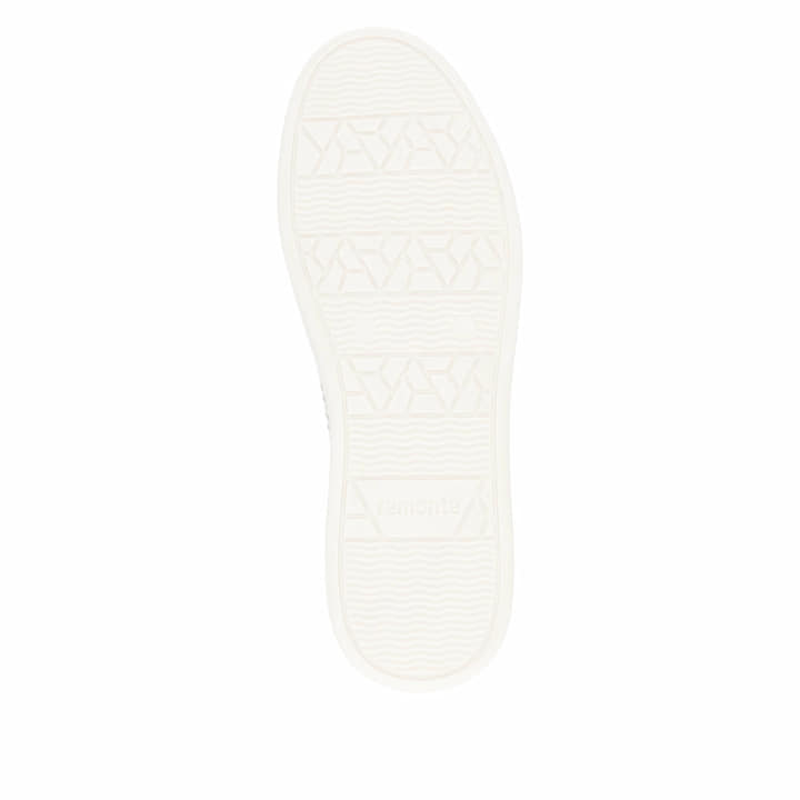 Weiße remonte Damen Sneaker D2E04-80 mit Reißverschluss sowie der Komfortweite G. Schuh Laufsohle.