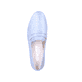 
Jeansblaue remonte Damen Loafers D0K02-12 mit Elastikeinsatz sowie einer Profilsohle. Schuh von oben