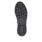 Schwarze remonte Damen Schnürstiefel D8661-00 mit einem Reißverschluss. Schuh Laufsohle.