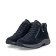 Dunkelblaue remonte Damen Sneaker D3V71-14 mit wasserabweisender TEX-Membran. Schuhpaar seitlich schräg.