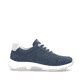 Blaue vegane remonte Damen Sneaker Low D1S04-14 mit einem Reißverschluss. Schuh Innenseite.