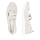 Beige remonte Ballerinas R7102-60 mit einem Gummizug sowie der Komfortweite G. Schuh von oben, liegend.