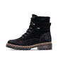 Schwarze remonte Damen Schnürstiefel D0B81-00 mit wasserabweisender TEX-Membran. Schuh Außenseite.