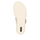 Beige remonte Riemchensandalen R6853-61 mit einem Klettverschluss. Schuh Laufsohle.