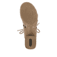 Braune remonte Riemchensandaletten R8776-24 mit einem Klettverschluss. Schuh Laufsohle.
