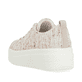 Bunte remonte Damen Sneaker D1C03-90 mit Schnürung sowie der Komfortweite G. Schuh von hinten.