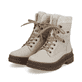 
Hellbeige remonte Damen Schnürstiefel D0C77-60 mit einer griffigen Glass-Fibre Sohle. Schuhpaar schräg.