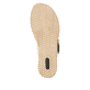 Beige remonte Damen Pantoletten D6463-60 mit einem Klettverschluss. Schuh Laufsohle.