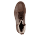 Braune remonte Damen Schnürstiefel D0A81-24 mit wasserabweisender TEX-Membran. Schuh von oben.
