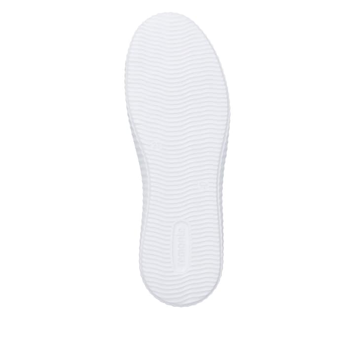 Weißbeige remonte Damen Schnürschuhe D3E04-80 mit dekorativem Schmuckdetail. Schuh Laufsohle.