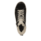 Schwarze remonte Damen Schnürstiefel D0770-03 mit wasserabweisender TEX-Membran. Schuh von oben.