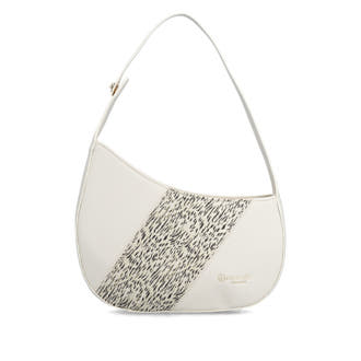 remonte Handtasche Q0672-61 in Beige mit größenverstellbaren Schulterriemen. Vorderseite.