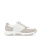 Weiße remonte Damen Sneaker Low D1S03-81 mit Reißverschluss sowie Komfortweite G. Schuh Innenseite.